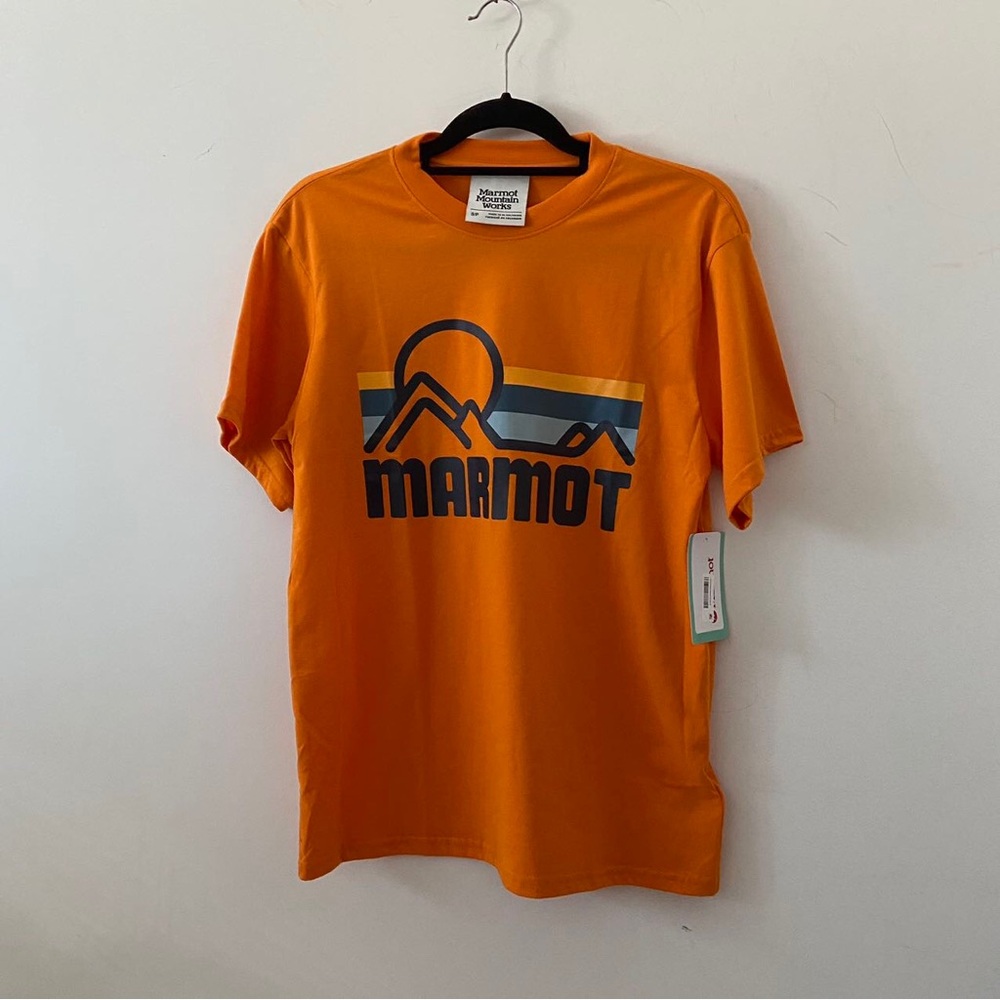 Men's Marmot Coastal Short-Sleeve T-Shirt Orange Pepper Size XL